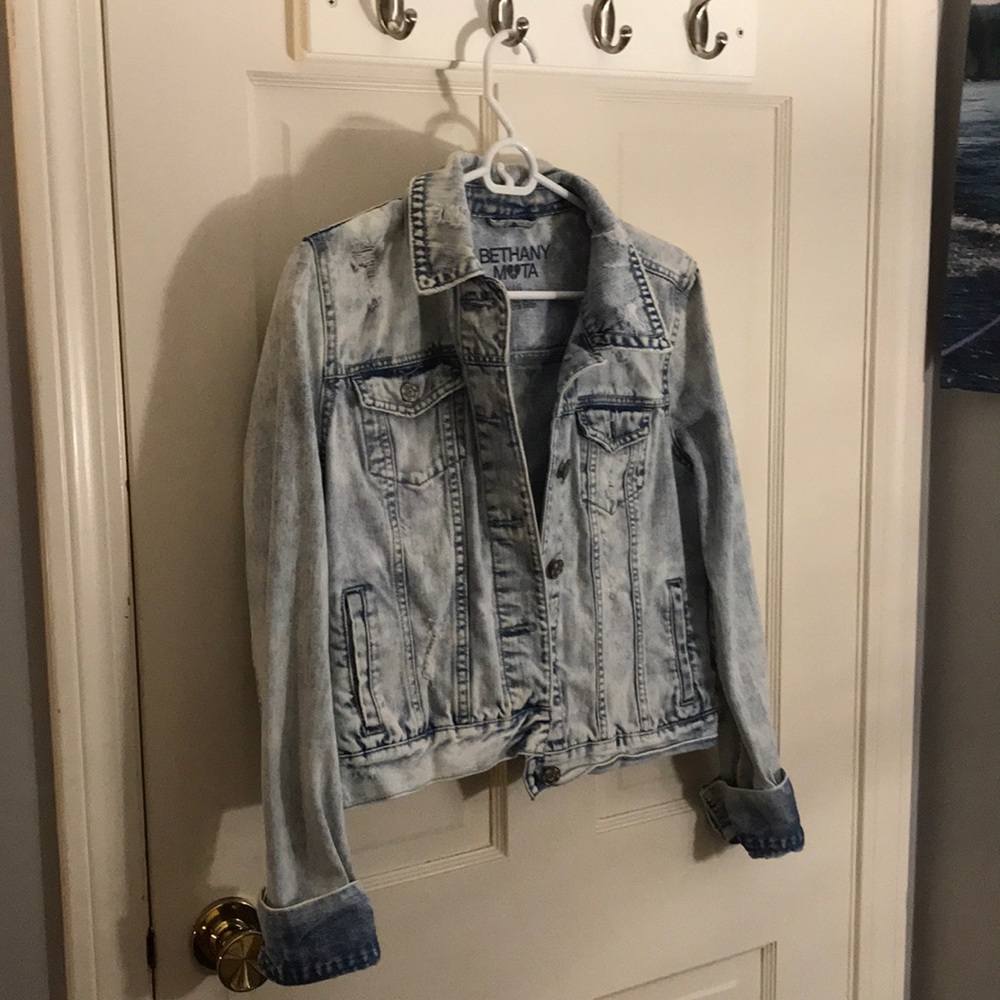Light wash Bethany mota denim jacket